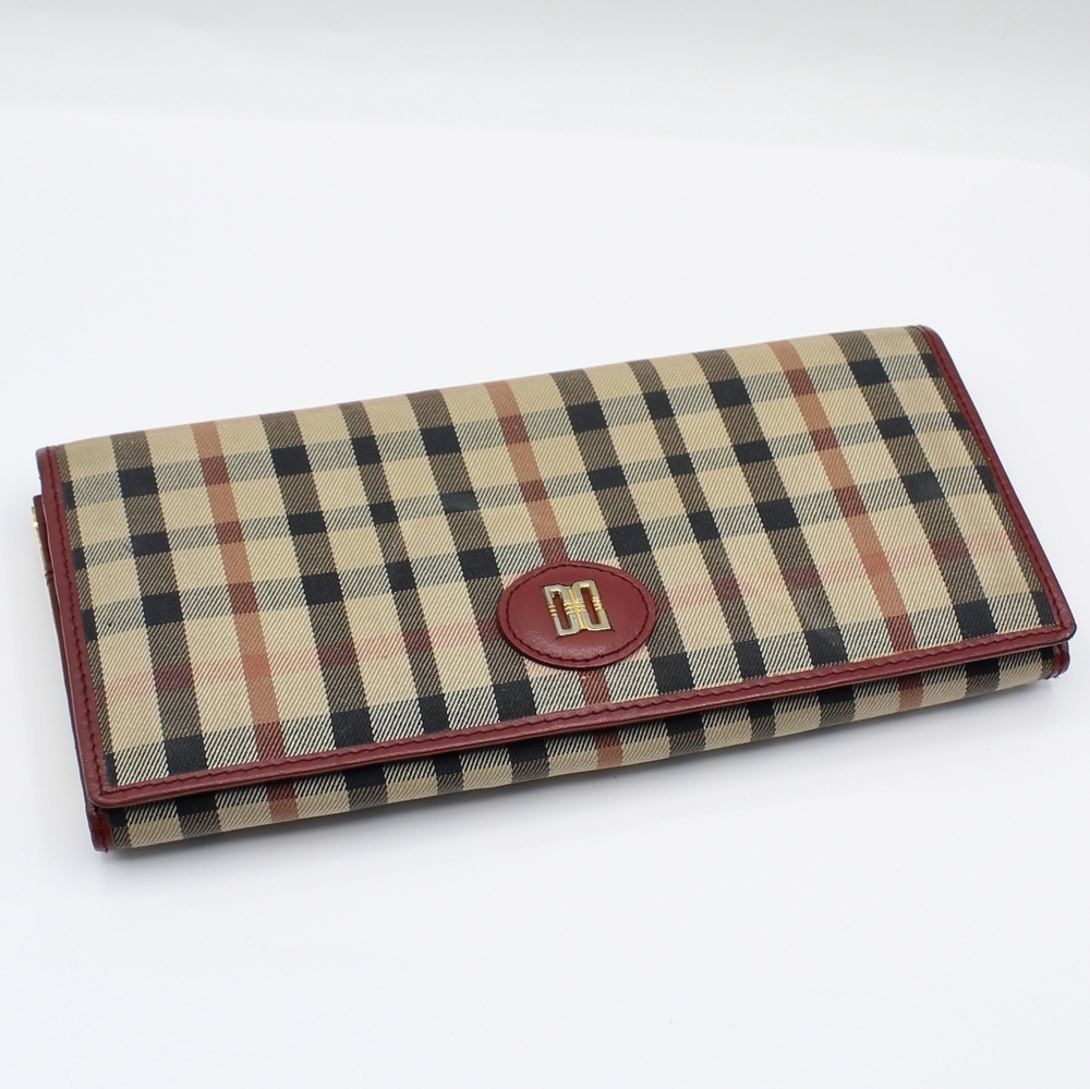 DAKS plaid envelope purse/wallet